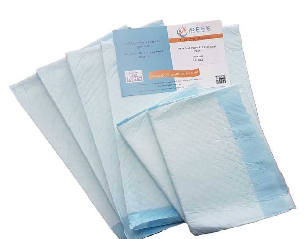 Inco bed disposable bed pads x 4